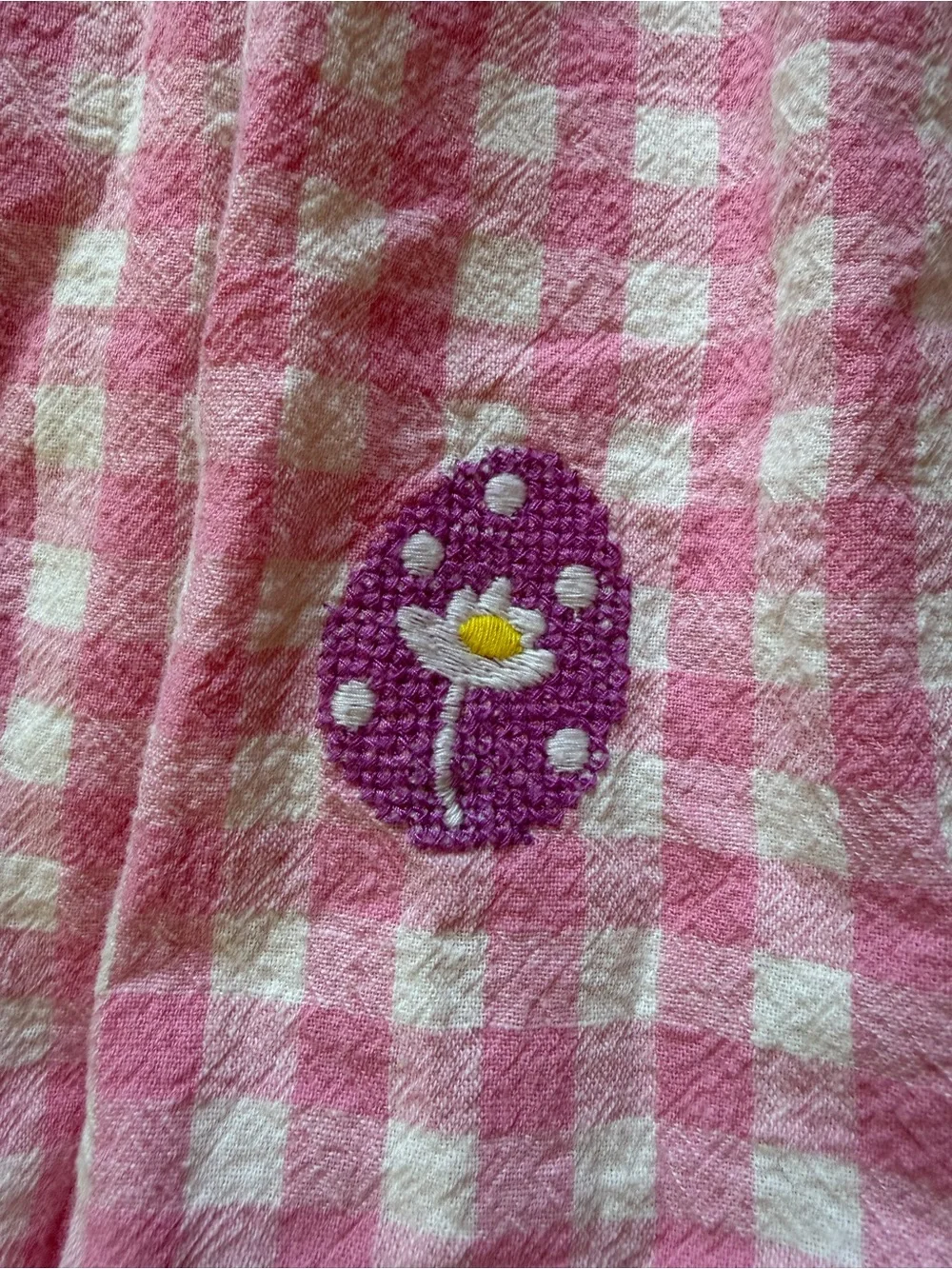 Boden Pink and Cream Gingham Easter Dress